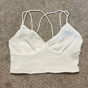 White crop top